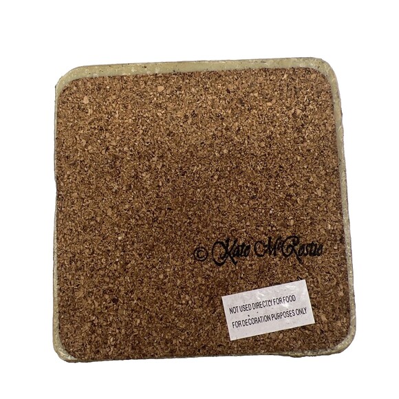 New 4 Coldwater Creek Holiday Collection HOLLY BIRD COASTERS Rustic Christmas - Picture 5 of 15